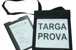 Spostamento targa prova