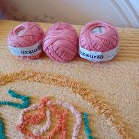 3 gomitoli di cotone 