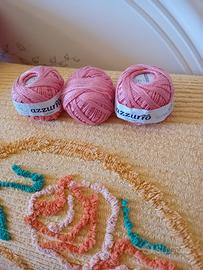 3 gomitoli di cotone 