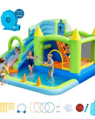 Castello Gonfiabile per Bambini Parco Acquatico