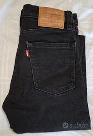 Levi’s 510 jeans neri W27 L30 slim fit originali