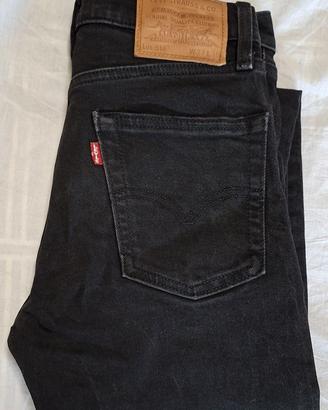 Levi’s 510 jeans neri W27 L30 slim fit originali