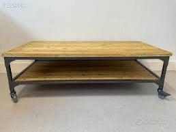 Tavolo basso stile industriale Gallieni