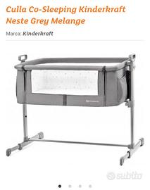 Kinderktaft Lettino co-sleeping neste grey melange