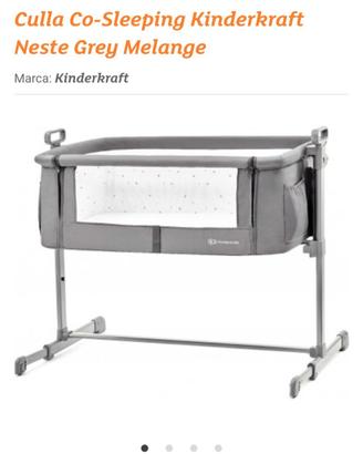 Kinderktaft Lettino co-sleeping neste grey melange