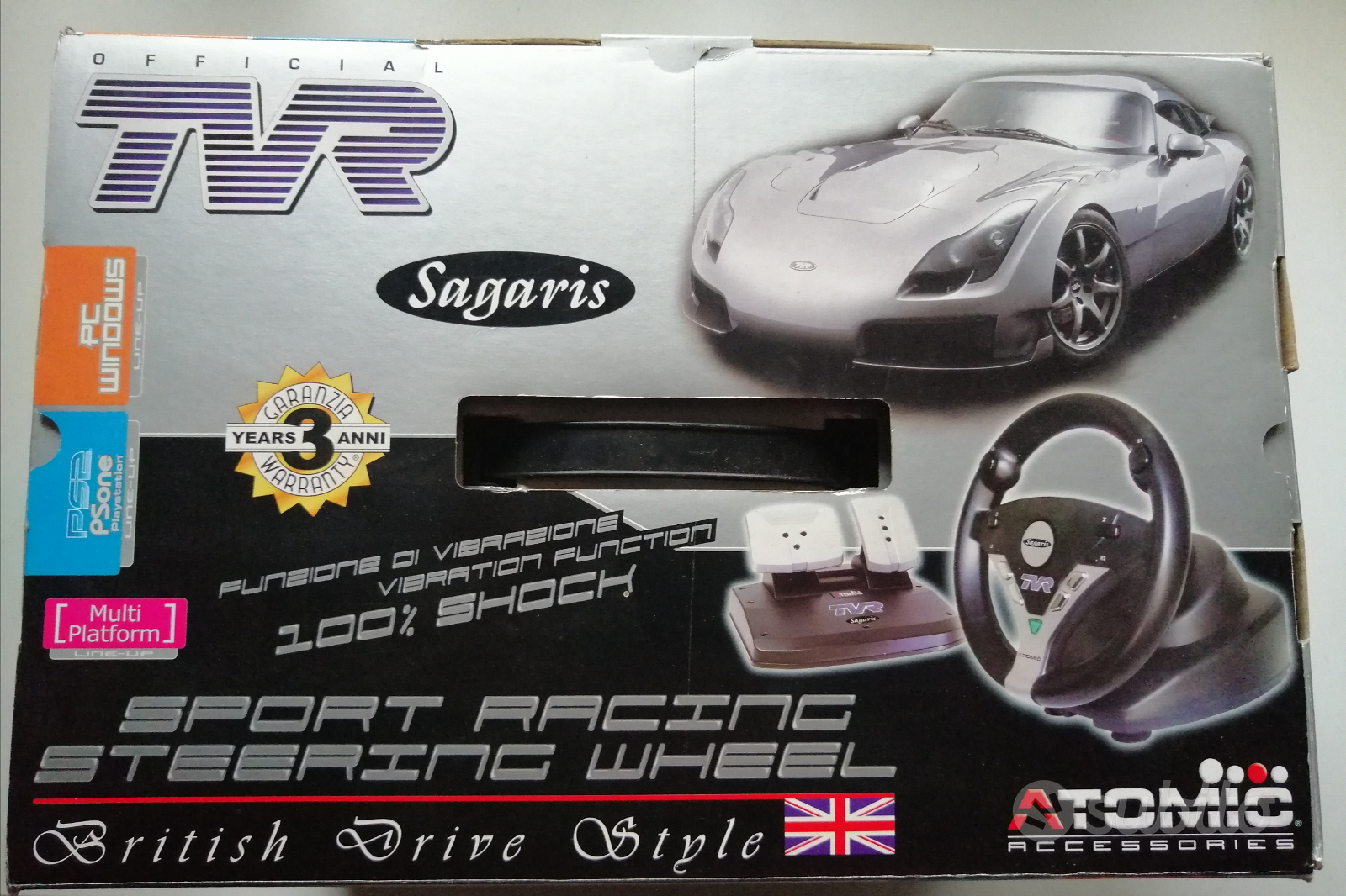 Volante + Pedali - Atomic TVR Sagaris - PS3/PC - Console e Videogiochi In  vendita a Vicenza