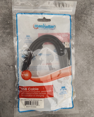 Cavo usb 2 machio/maschio Manhattan