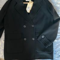 Kontatto - Cappotto nero di lana xs/s oversize