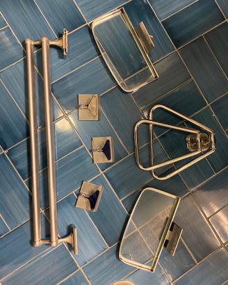 Accessori bagno ottone cromato design anni 60