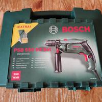 Trapano Bosch PSB 550 RE a percussione con custodi
