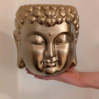 vaso contenitore  testa di budda