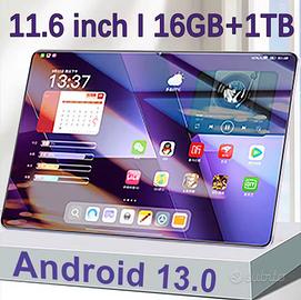 Nuovo Tablet 5G 2025 Sconto 50% 11,6 pollici 16 GB