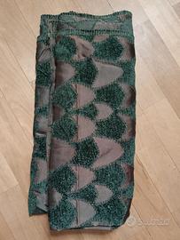 tessuto in velluto ciniglia e seta