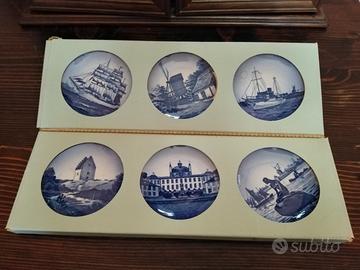 Set mini piatti in porcellana di Royal Copenaghen 