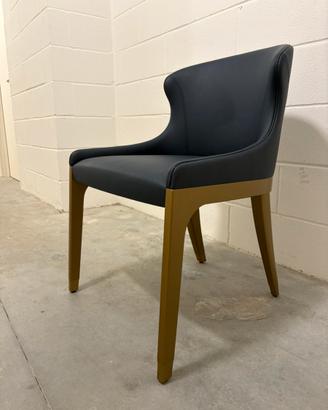 Sedia Poltroncina Potocco Made in Italy Pelle