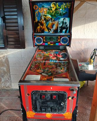 Rarità: Flipper Mr. Game "Out Law" (1987) – Comple