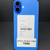IPHONE 16 PLUS 128gb ULTRAMARINE PROMO