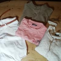 Lotto di 4 pz, tg. XS/S, 2 golfino, pantaloni, top