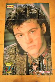 Poster "Paul Young e Eros Ramazzotti" anno 1986