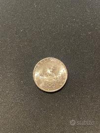moneta argento 500 lire Centenario 1861-1961