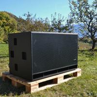 subwoofer 2x18 Montarbo BX182A + cover e ruote