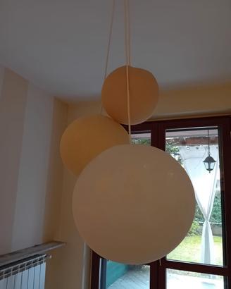 lampadario tessuto