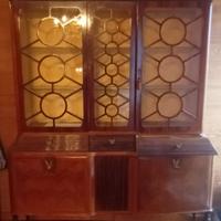 Mobile bar vetrina modernariato stile Giorgio III