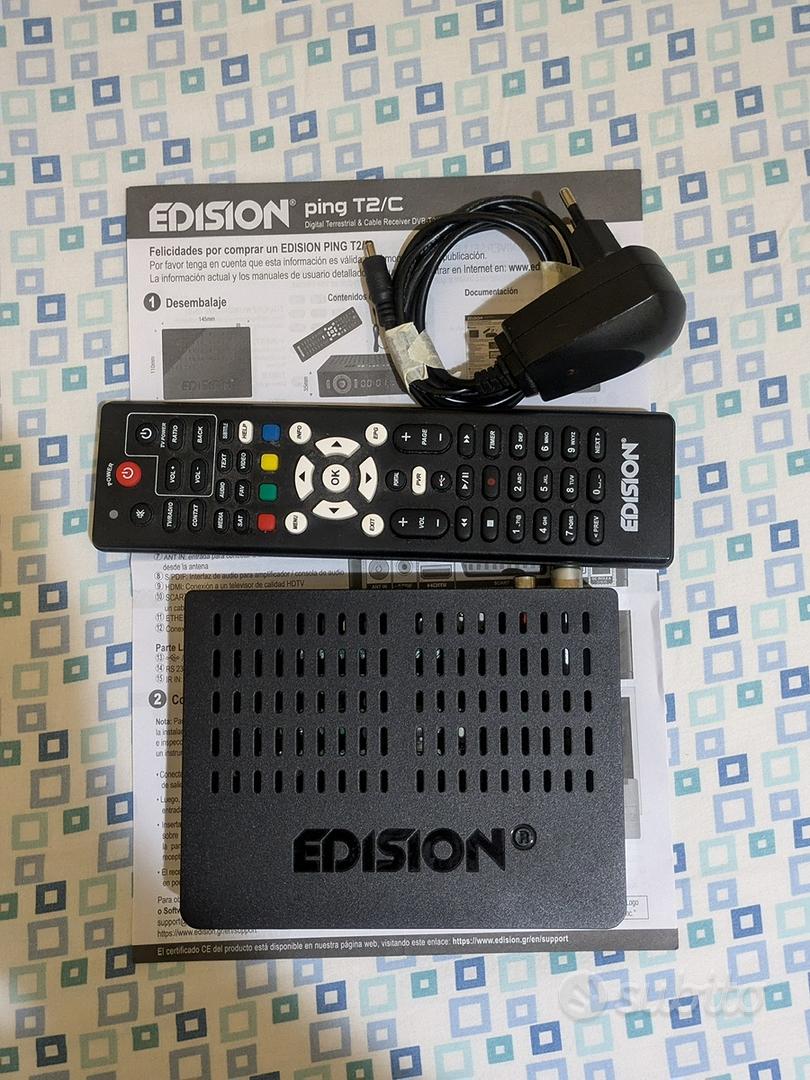 EDISION PING T2/C Decoder DVB-T2 HD - Audio/Video In vendita a Brindisi