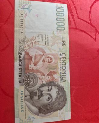 banconota da 100000lire 