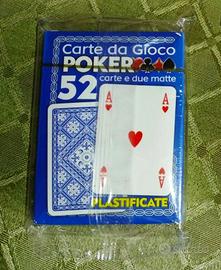 Mazzo di Carte da gioco plastificate