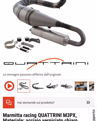 Marmitta racing per vespa px