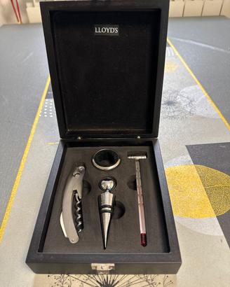 Kit apribottiglie vino con accessori