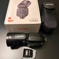 Godox flash V100  e trigger x3 per fujifilm + akr1