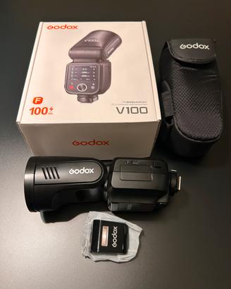 Godox flash V100  e trigger x3 per fujifilm + akr1