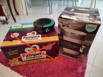 Pannolini Pampers + mangiapannolini + ricarica