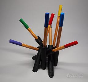 Portapenne Random Pipes di Z4 Design colore Black