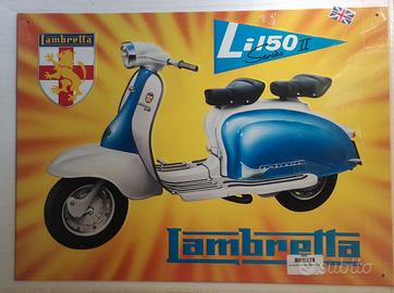 Targa in Metallo - Lambretta Li 150 Series II