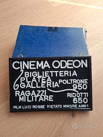 listino prezzi cinema anni 70 vintage