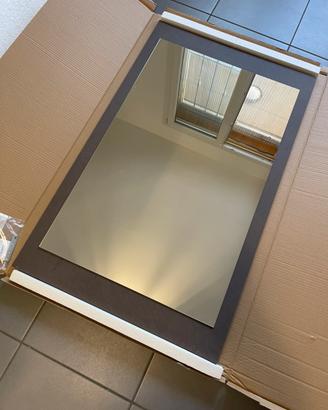 Specchiera con cornice bronzo