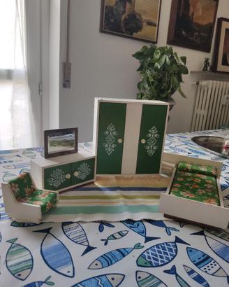 mobili camera letto casa bambole 70'