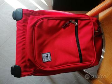 Valigia zaino trolley con spallacci e ruote, viagg