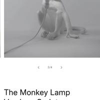 lampada seletti bianca scimmia