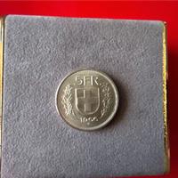Moneta 5 Franchi Svizzera 1966