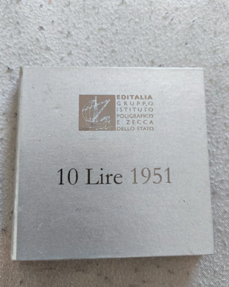 lingottini 10 lire del 1951