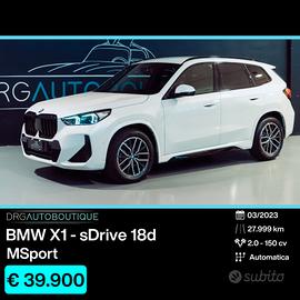 Bmw X1 sDrive 18d Msport 18"/FULL LED/RETROCAM