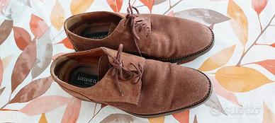 scarpa scamosciata Luciano Ilari suola Vibram n 40