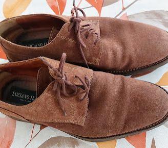 scarpa scamosciata Luciano Ilari suola Vibram n 40