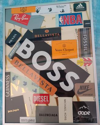 Quadro decorativo brand famosi