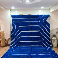 Tappeto Blu Giardino Majorelle 3/2 m
