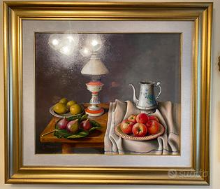 Quadro Natura Morta - Olio su Tela firmato S. Maur